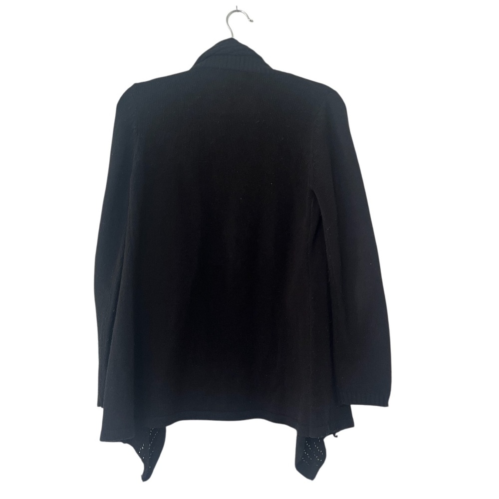 Candies Black Open Front Cardigan - Picture 2 of 6